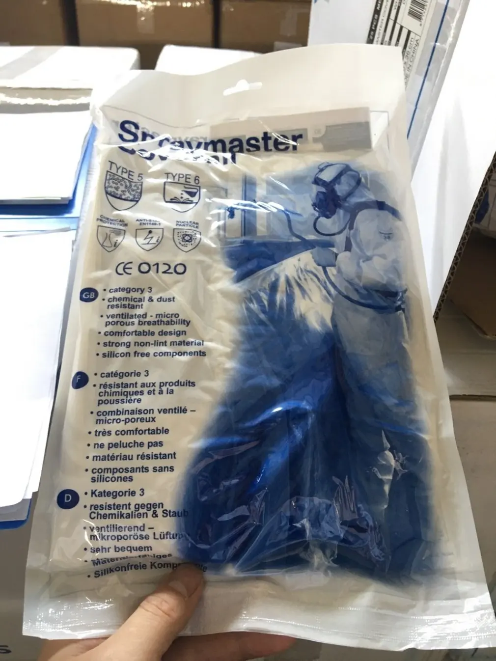 

Unisex Protective Clothing Isolation Clothing Antistatic Nonwovens Elastic Security Labour Suit Dust-proof Clothing