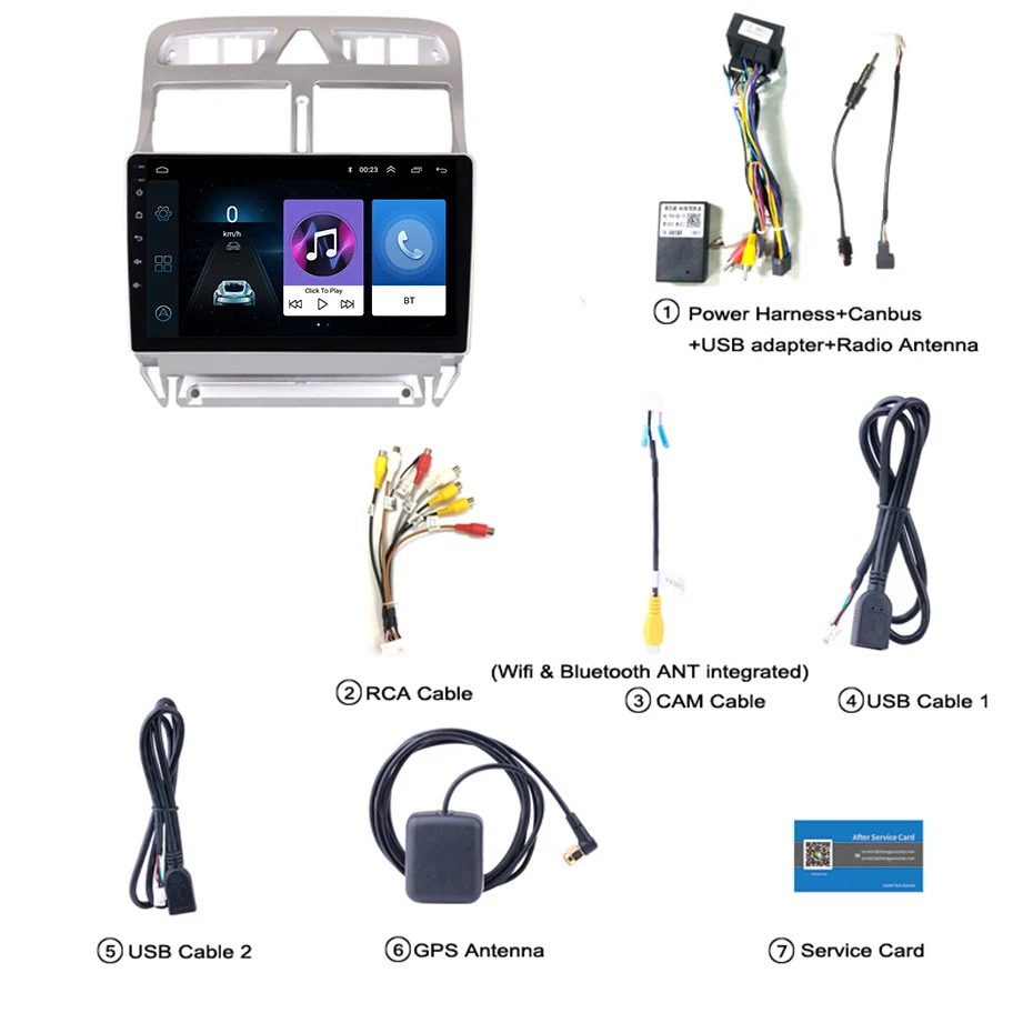 9 дюймовый 2.5D IPS закаленный HD мультисенсорный экран Android 8 1 NAVI для peugeot 307 2004 2013 с