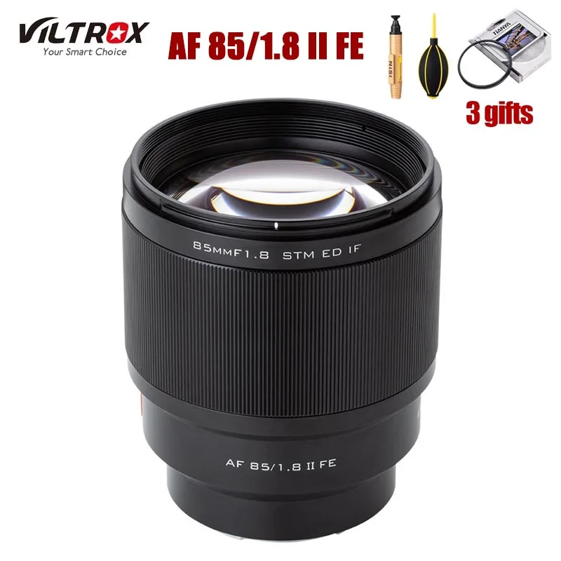 Viltrox 85 Millimetri F1.8 Ii Stm Auto Messa A Fuoco Dell'Obiettivo Di Macchina Fotografica Per Sony E Mount Af 85/1.8 Ii Fe Lente Per Sony A9 A7Riii 