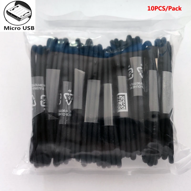 10 шт./лот кабель Micro USB зарядное устройство Шнур для Google 5 5X6 P Pixel 2 XL 3 XL Pixel 3A XL 4 XL BQ Magic 5070 кабель для синхронизации данных телефона - Цвет: Черный