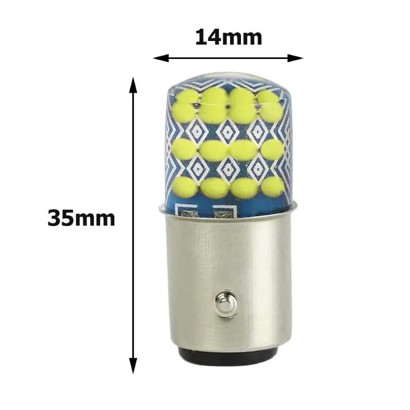 2 шт. светодиодный автомобильный резервный лампы 24SMD T20/3157/7443 авто тормоз светильник без нити Структура Управление цепи не окисления - Испускаемый цвет: White C
