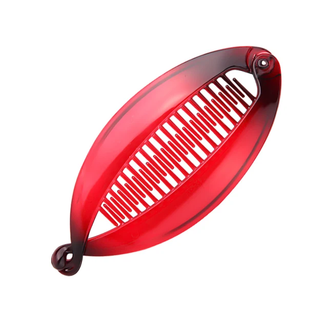 Fish Shape Ponytail Holder Hair Clips Large Size Hair Claws Banana Clips Crabs Hair Pins for Women Girls Korean Hair Accessories red