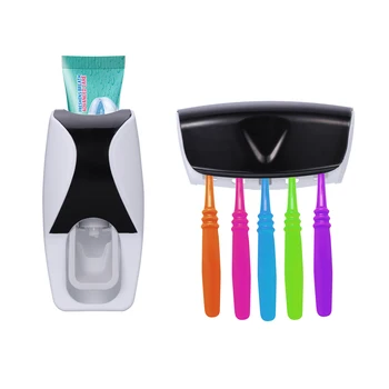 

Automatic Neutral Toothpaste Dispenser Toothpaste Squeezer With Brush Toothbrush Holder Set for Bathroom Use Holder Bathroom A30