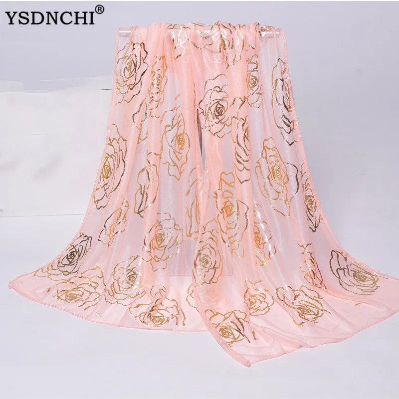 

YSDNHCI Autumn And Spring Scarf Women Fashion Long Floral Printed Scarves Ladies Stoles Warm Shawls Hijab For Women 165*55cm