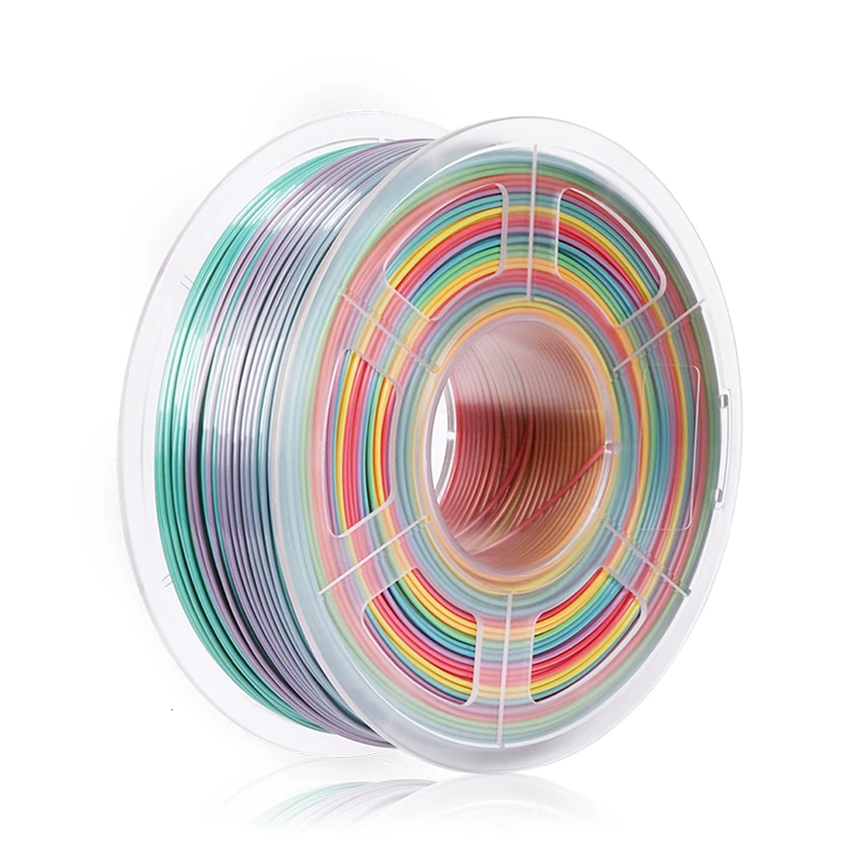 Rainbow SUNLU Радужная PLA нить 1,75 мм 1 кг 3D печатный материал для 3d принтера Новые поступления Радужная Нить Пластик PLA - Color: Rainbow
