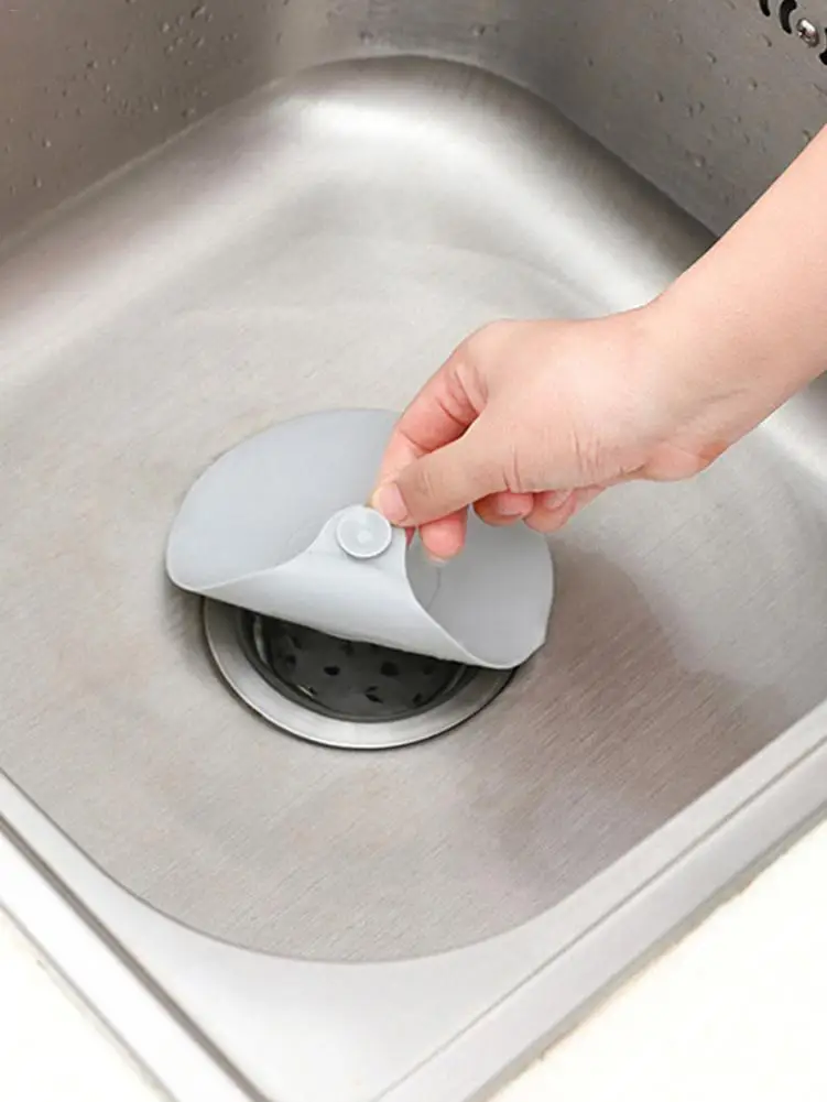 Bathtub Drain Stopper Silicone Drain Plug Bath Tub Drain Cover Floor