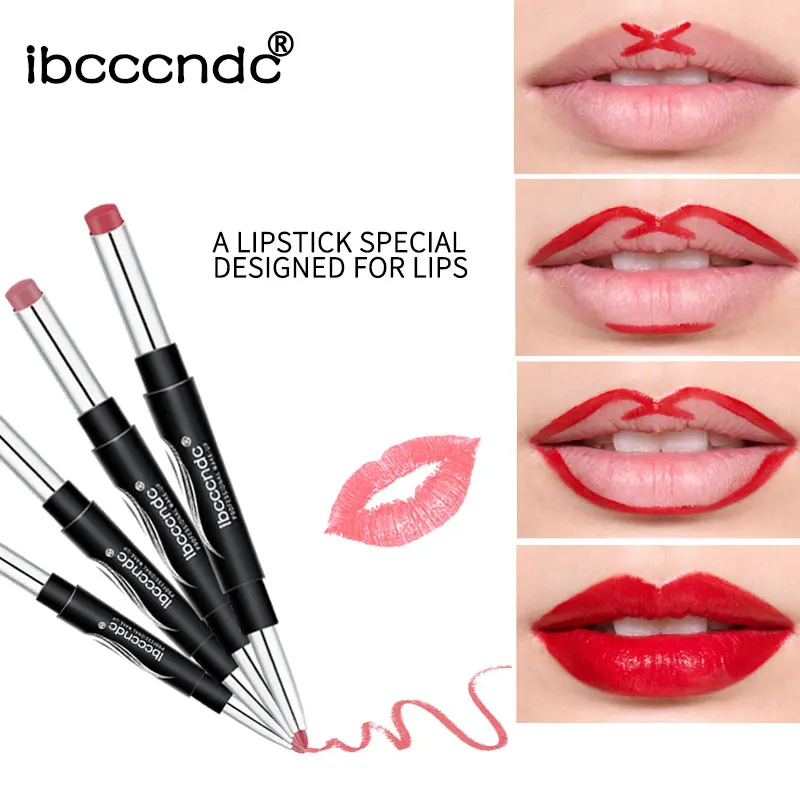 

10 Colors Matte Lipstick Wateproof Double End Long Lasting Lipsticks Brand Lip Makeup Cosmetics