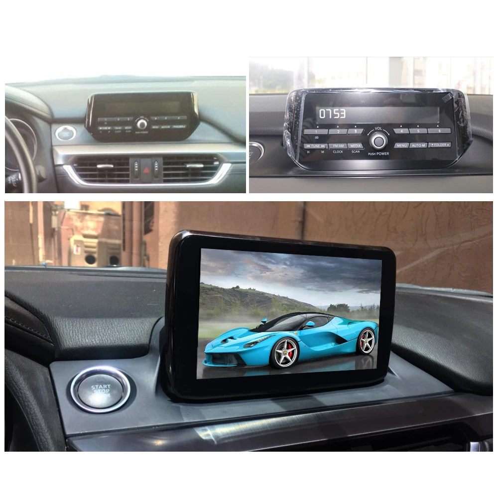 SINOSMART 4 ядерный/8 ядерный процессор 2G Android 8 1 Автомобильный GPS навигатор для Mazda 3 Axela