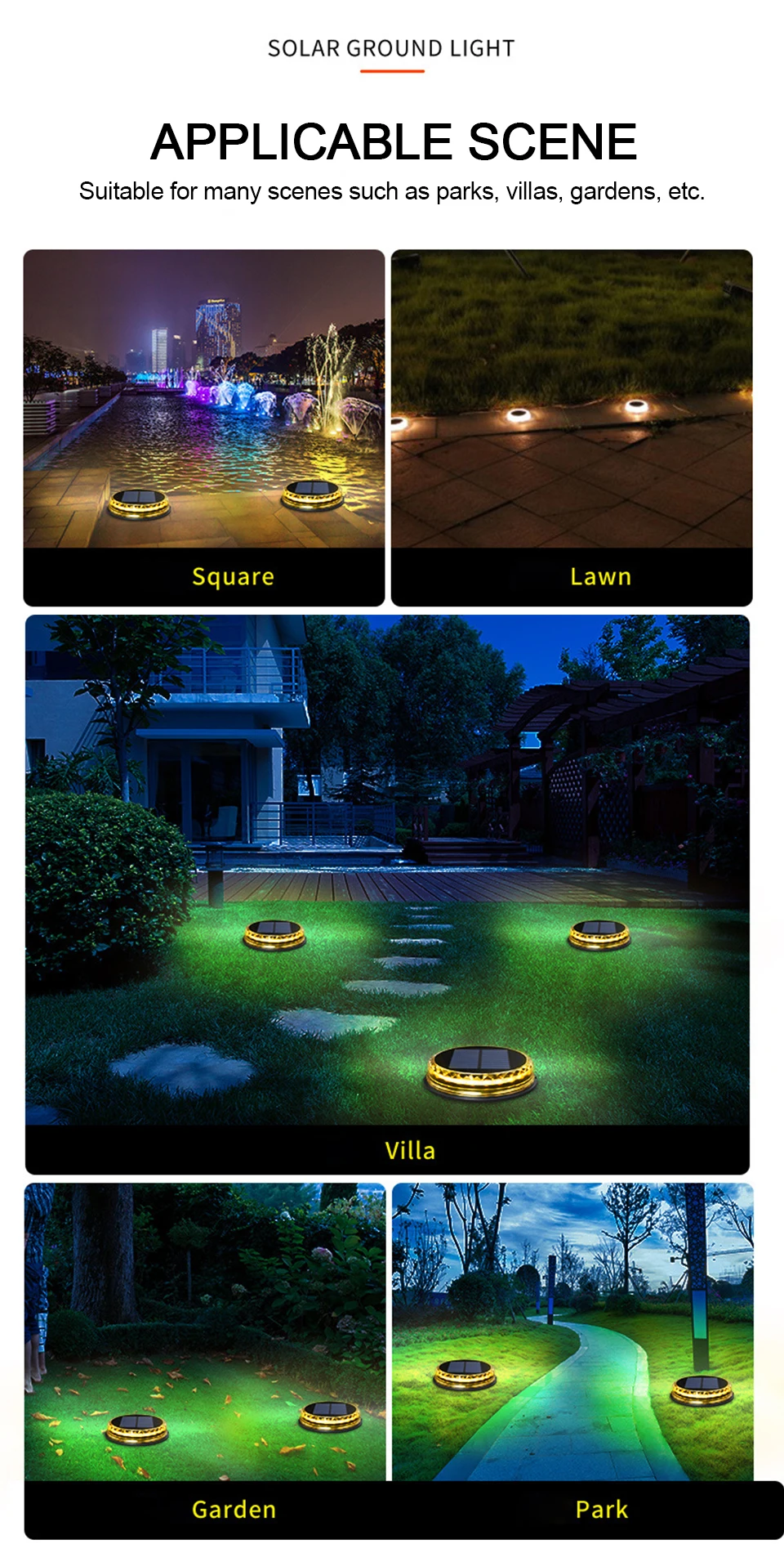 solar pathway lights 1/4pcs 17 LED Solar Lawn Light Buried Type Waterproof Outdoor Courtyard Garden Villa Sidewalk Solar Underground Lamp Decoration solar lamp outdoor