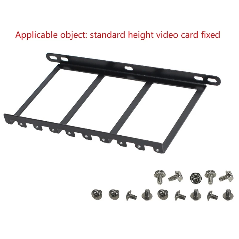 Metal Graphics VGA Card Bracket Holder Side Converted Computer Cooler Cooling Radiator Support 2/4/7/9 Holes