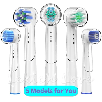 

5Pcs Mixed Models Toothbrush Heads with Covers for Oral B Electric Toothbrush to Keep Healthy Brushing and Hygienic Storage