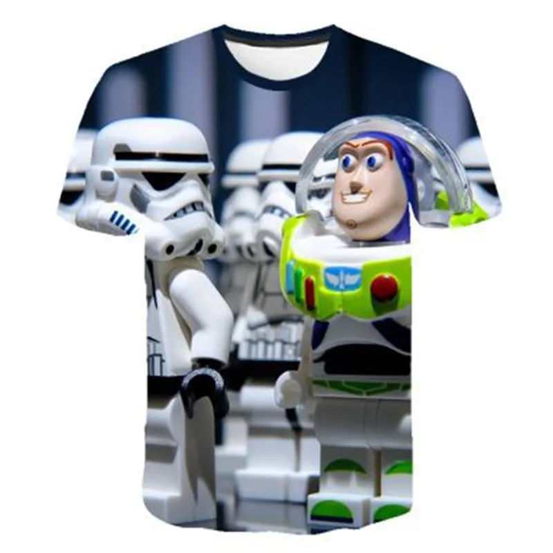 Новинка года; детская футболка с 3D принтом «История игрушек 4» модная летняя футболка с короткими рукавами для мальчиков и девочек с героями мультфильмов - Цвет: TS3943