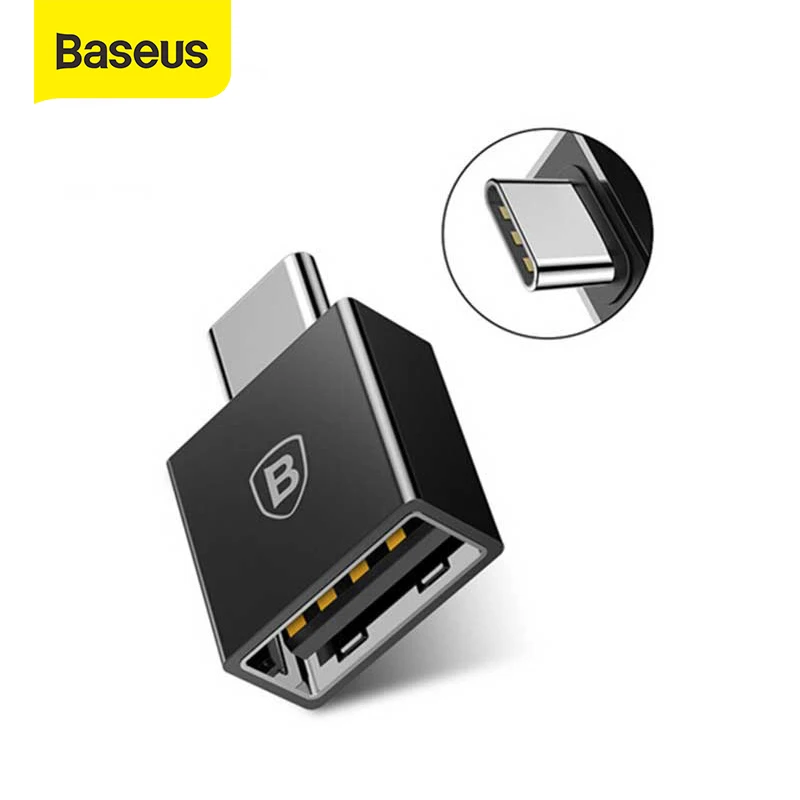 Переходник Baseus Type C папа USB мама для Samsung Galaxy S9 S8 Plus Note 8 OTG адаптер one plus 5t nokia