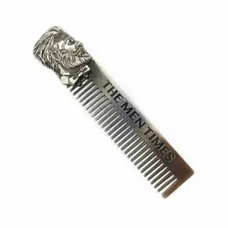 High Quality Cool Men Beard Shaping Template Stainless Steel Beard Comb Men Hair Beard Trim Tool