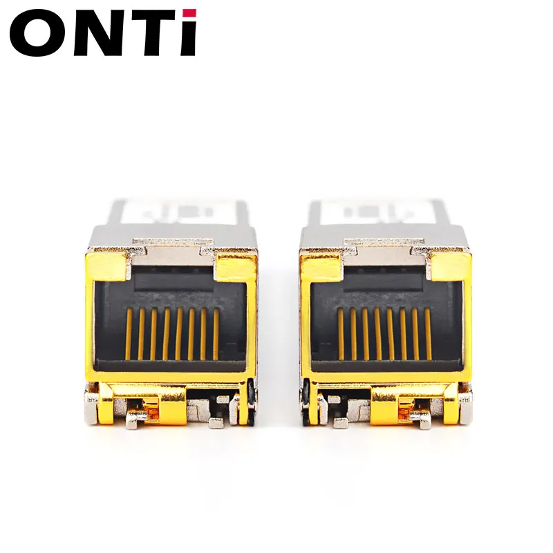 ONTi Gigabit RJ45 SFP Module 1000Mbps SFP Copper RJ45 SFP Transceiver Module Compatible for Cisco Mikrotik 4