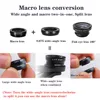 phone lens Fisheye 0.67x Wide Angle Zoom lens fish eye 6x macro lenses Camera Kits with Clip lens on the phone for smartphone ► Photo 3/6