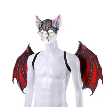 

Halloween mask Bat Mask Wing Monster Beast latex cosplay devil latex masks party masquerade masks horror animal Carnaval Costume