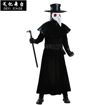 

New anime killer creed s creed beak evil doctor uniform halloween cosplay costume for grown-up hooded men's garments carnival