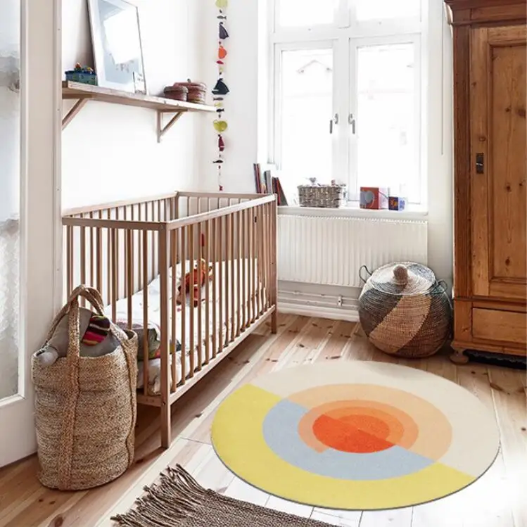 10mm Super Thick Nordic Round Carpet Living Room Kids Tent Rug Home Entrance Doormat Bedroom Coffee Table Mat | Дом и сад