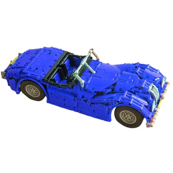 

1286Pcs Moc Small Particles Assembly Vehicle Building Blocks Sports Car - Electric Double Switch Version Blue White Red Black