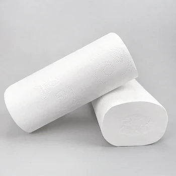 

10 Rolls/Lot Toilet Roll Paper Wettable Water Home Bath Toilet Roll Paper Wood Pulp Toilet Paper Tissue Roll