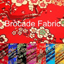 Китайская ткань цветок сливы Дизайн парча ткань 75 см ширина Роскошная традиционная ткань