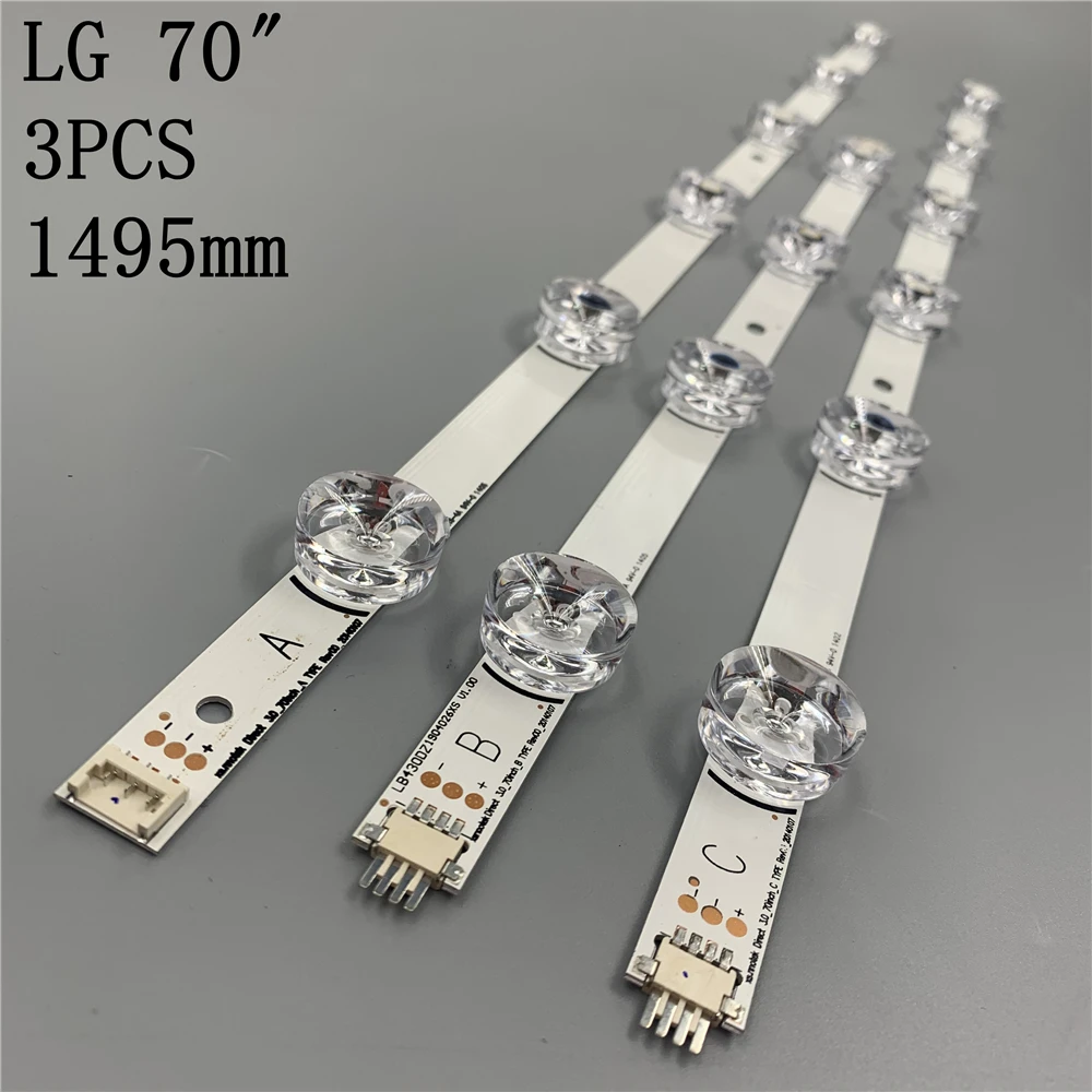 100% новый 15 шт./комплект светодиодный полоски для LG 70 ТВ 70LB7100 UC 70LB650V HC700CUF VHHD1 11XX lnnotek