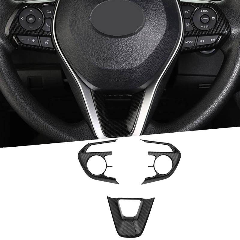 Car Steering Wheel Decoration Cover Sticker Chrome Trim Accessories For Toyota Sedan Corolla E210 Prestige Altis 2019 2020 | Автомобили и