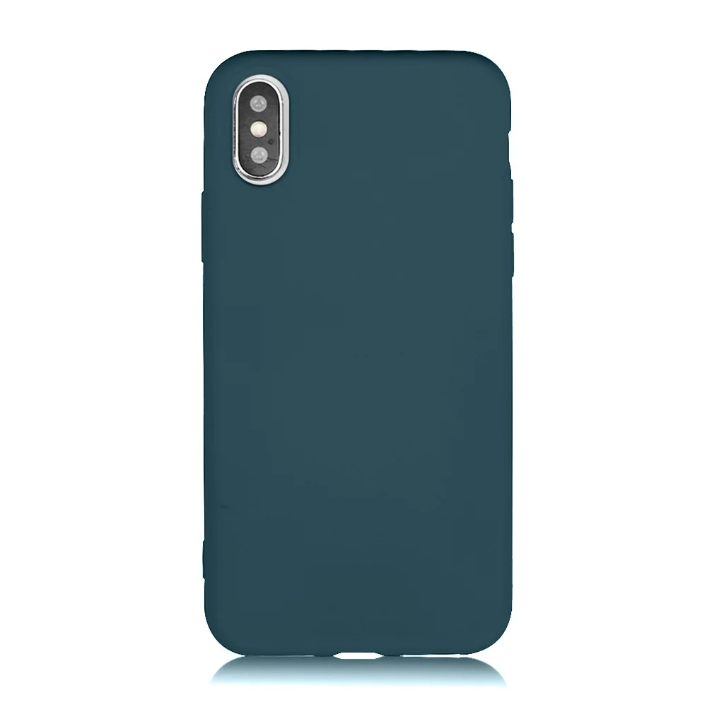 T9 Простой сплошной цвет силиконовый чехол для телефона для iPhone 11 XS Max X XR милый карамельный цвет мягкая задняя крышка для iPhone 6 6s 7 8 Plus чехол - Цвет: T9