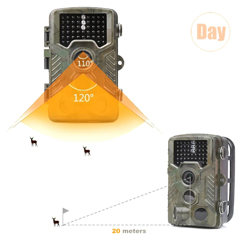  HC800A 16MP 1080P HD Video Hunting Camera Night Vision 42 LEDs IR Trail Cam Trap
