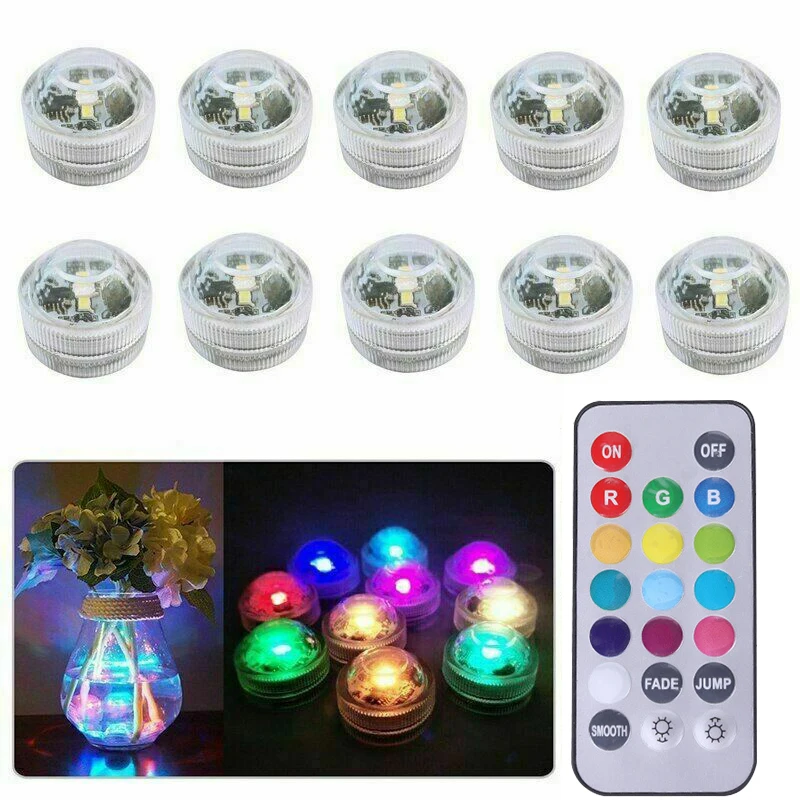 Светодиодный Дистанционное Управление светодиодный RGB погружной светильник IP68