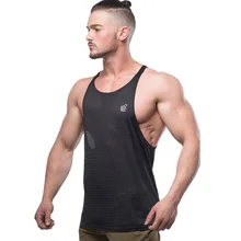 Fitness Territory Breathable Sports Vest Men's Summer New Style Mesh Quick-Dry Tank-top Fitness Clothing a Generation of Fat