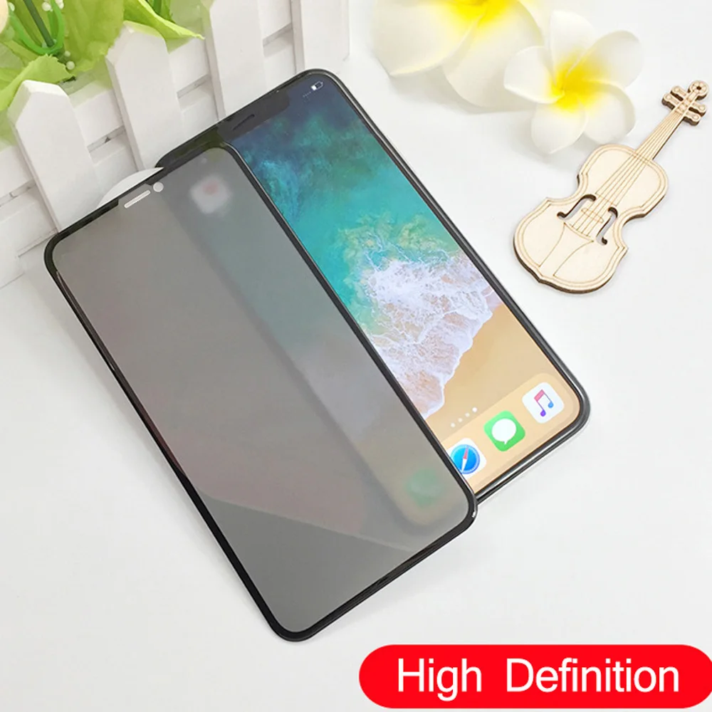 3D полное покрытие анти шпион пип конфиденциальности закаленное стекло для iPhone 11 Pro XS Max XR X протектор экрана для iPhone 7 8 6 6S Plus пленка