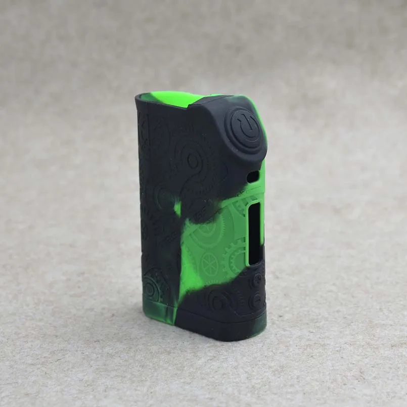 Tesla Nano 120 Вт силиконовый чехол, обмотка кожи и резина, силикон, чехол-наклейка для vape Teslacigs Nano 120 Вт TC box mod shield - Цвет: Black green