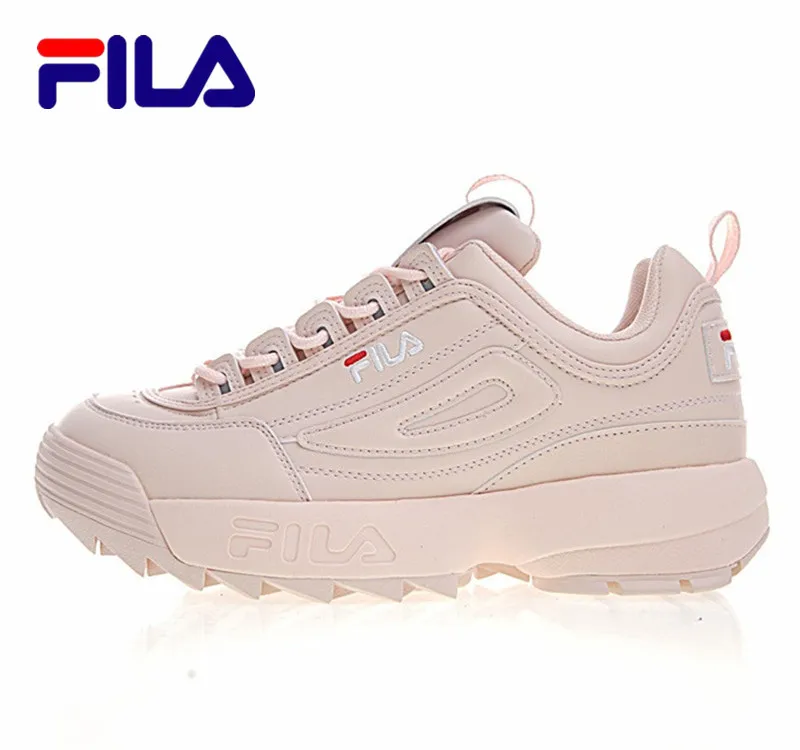 FILA Disruptor II 2 кроссовки летняя спортивная обувь мужские дышащие Zapatillas Женские кроссовки увеличивающие рост размер 36-44 черный белый - Цвет: Women-2