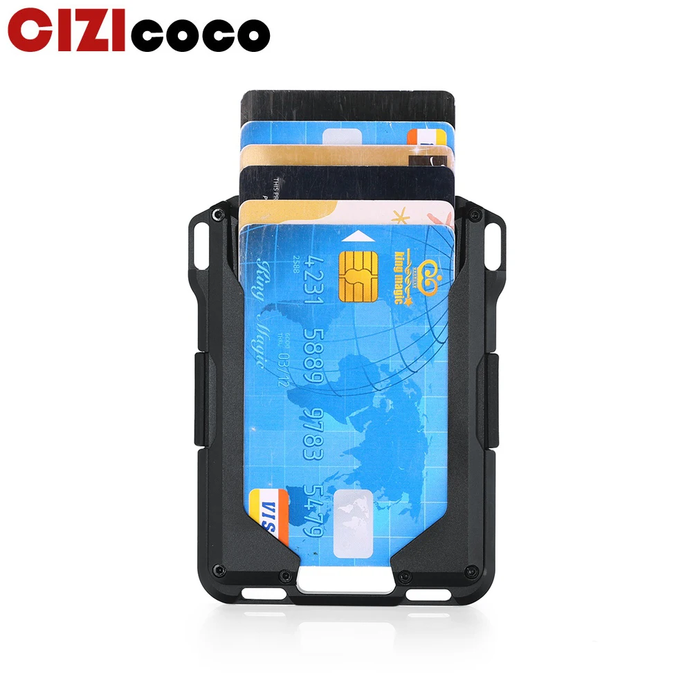Rfid Metal Credit Card Holder Pack Men Wallets Business Bank Cardholder Case Aluminium Steel Minimalist Wallet Nederlands | Багаж и сумки