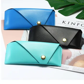 

New Design Women Portable Glasses Case Magnetic PU Leather Foldable Glasses Box For Eyeglass Oversize Sunglasses Case