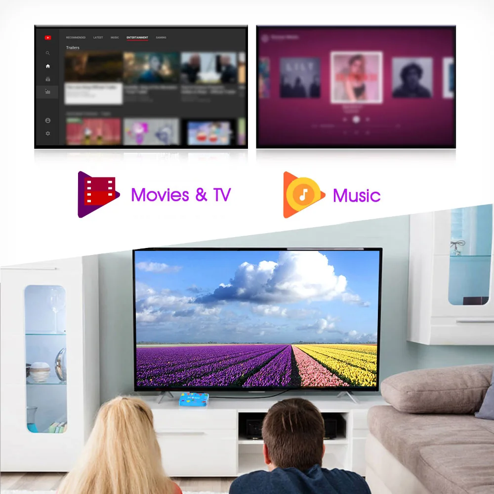 H96 Мини Смарт android tv box Android 9,0 4K медиаплеер 6K Allwinner H6 Четырехъядерный 4 ГБ 32 ГБ 128 ГБ 2,4G 5G WiFi 100M LAN BT4.0