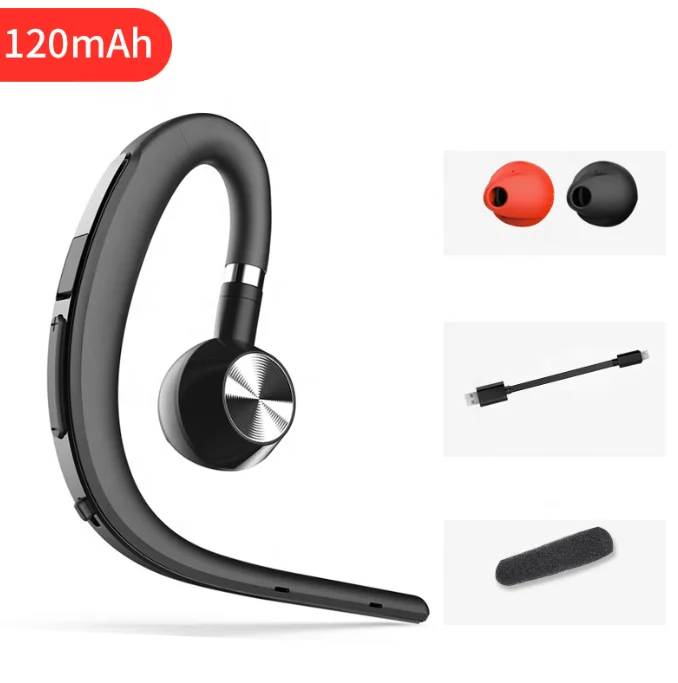 D15 180 rotation left and right Ear Hook Bluetooth Earphones TWS Earbud Headset Single Side Wireless Headphone For Business