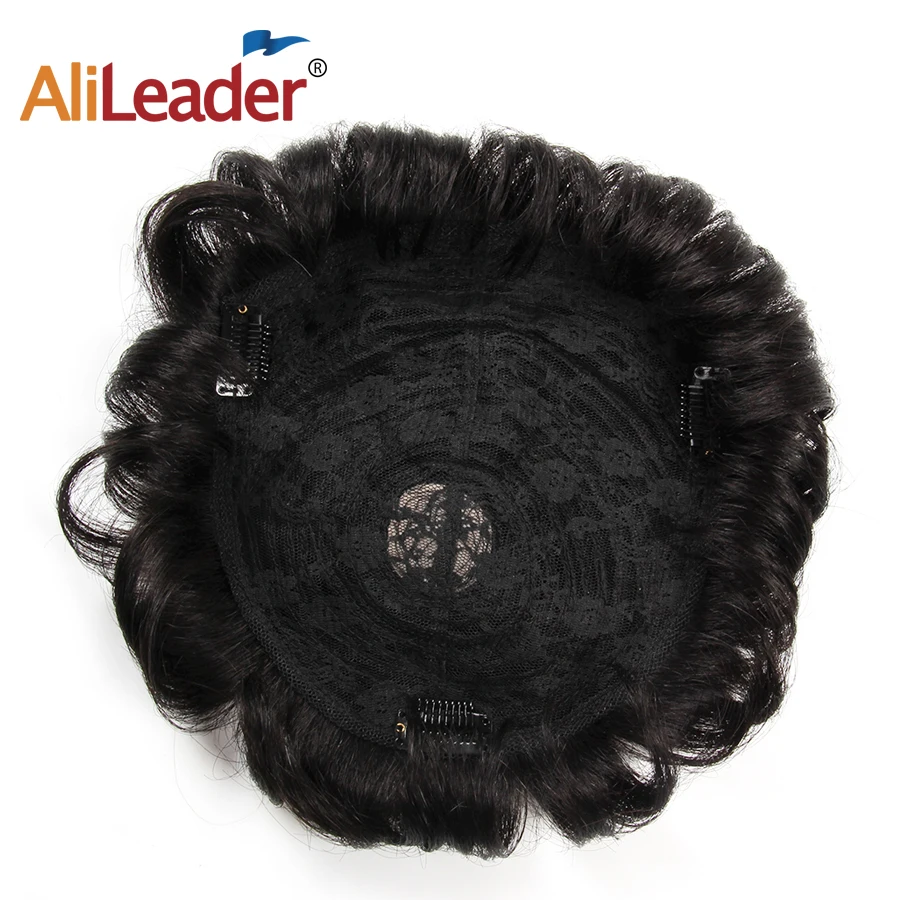 

Alileader Human Hair Front Wigs Strong Knot Hair Pieces Natural Black Human Hair Mens Wigs Top Selling Hair Toupee For Men