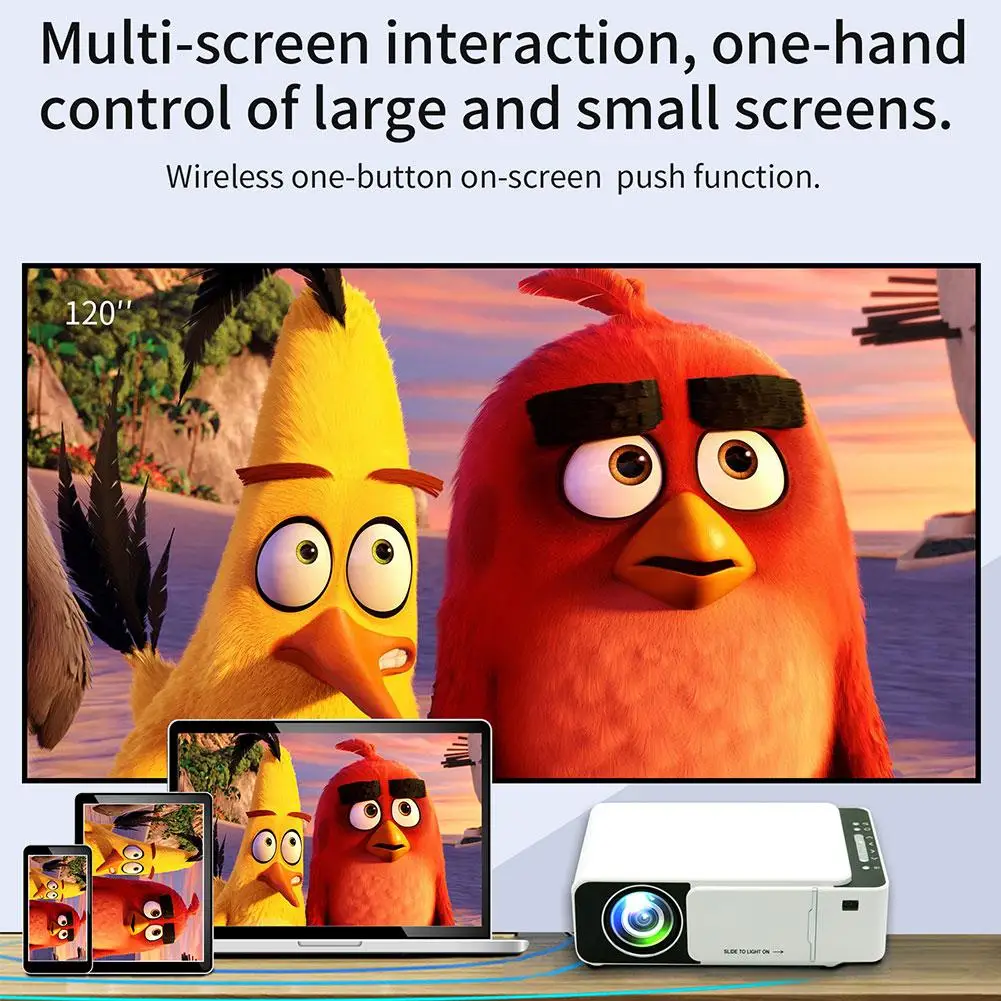 T5 мини портативный lcd видео проектор 2600 люмен 4K 3D 1080P HD домашний мультимедийный кинопроектор IR USB AV VGA HDMI порт
