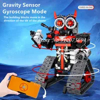 3-In-1 Modeling Gravity Sensor Radio Control Robot Graphical Programming DIY Puzzle Assembling Electric RC Building Blocks Toys 2