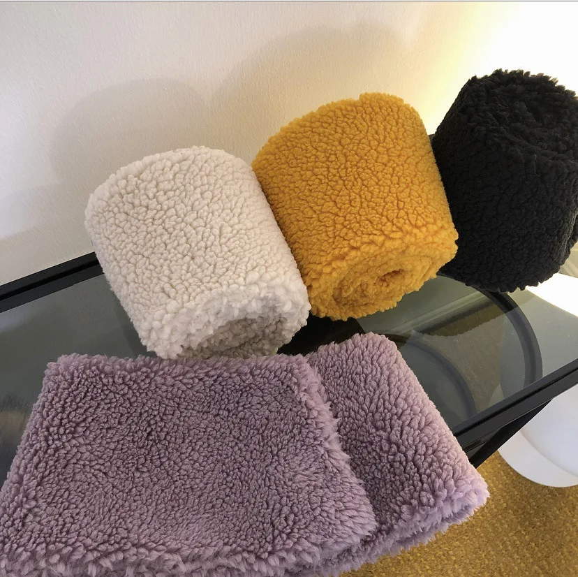 

Winter New Korean Style Simple Thick Soft Lalambswool Small Scarf h Warm Solid Scarf Female Casual Warm Scarves Shawls
