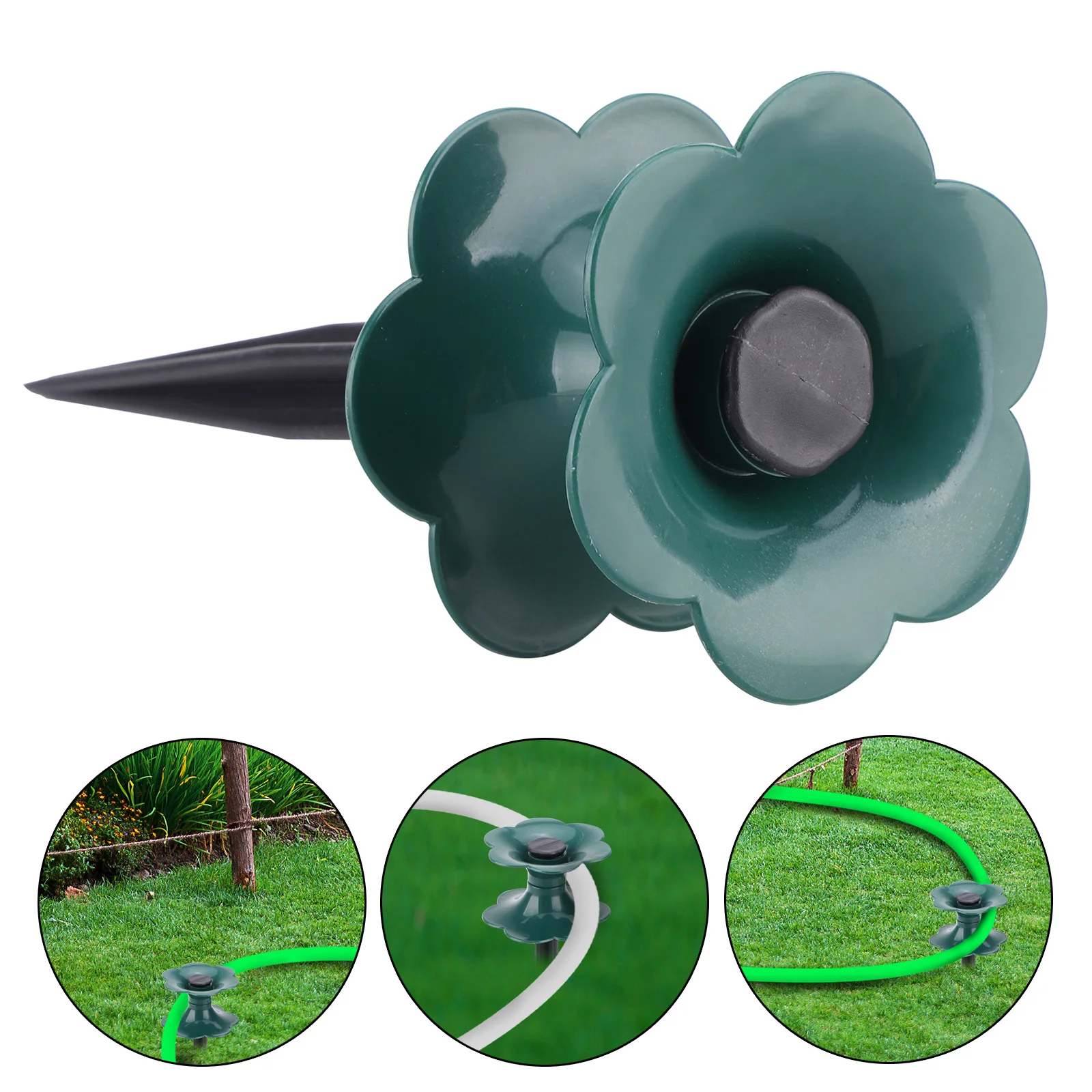 Hose Guide Spike Watering Water Pipe Hose Roller Wheel Brackets Gardening High-strength Simply Garden Lawn Holder