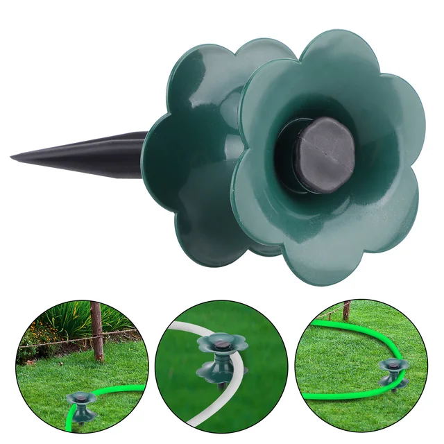 Tömlővezető Tüske Öntöző Vízcsövek Tömlőhengeres Tartókert Kertészkedés Nagy Szilárdságú Egyszerűen Kerti Gyeptömlő Tartó - Image 4