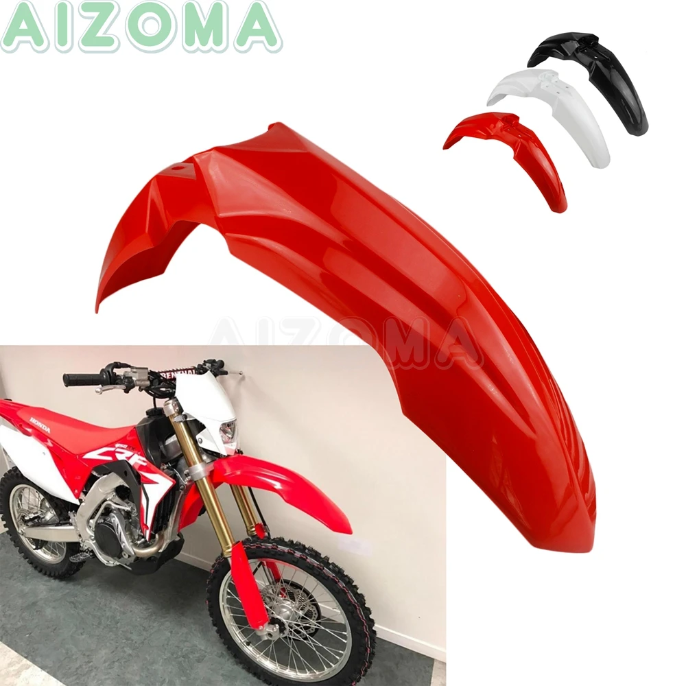 Red Number Plate & Front Fender For Honda CRF250R 2018-2020 CRF250RX 2019-2020