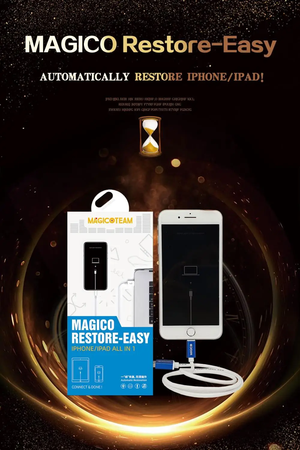 2020 Новый MAGICO Restore-Легкий кабель для iPhone iPad автоматическое обновление DFU Режим
