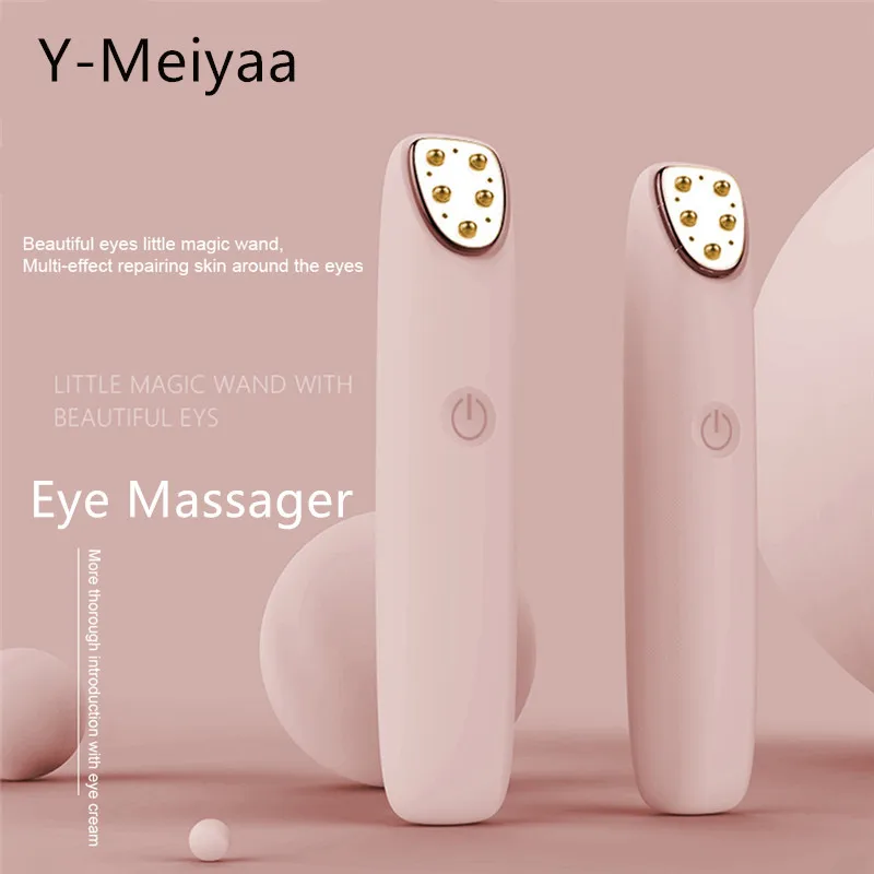 

USB Portable RF Radio Frequency Electric Eye Massager Anti-Ageing Wrinkle Massager Dark Circle Facials Vibration Massage 20#