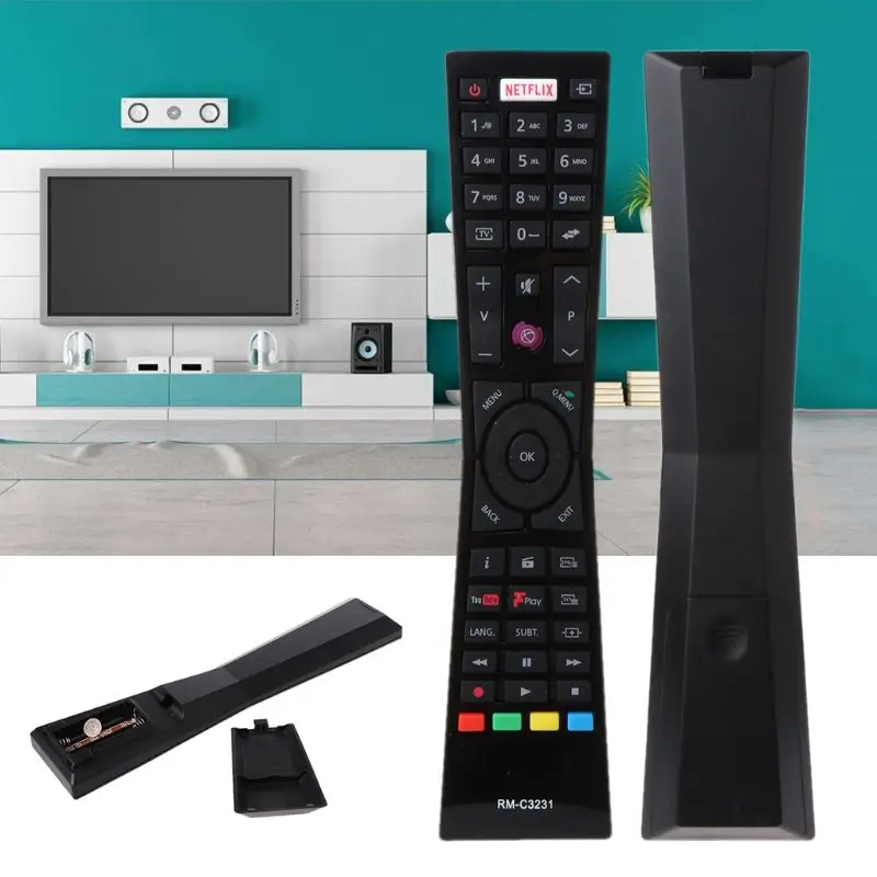 

Replacement Remote Control RM-C3231 for Currys JVC Smart 4K LED TVs with NETFLIX YouTube LT24C656 LT-24C656 LT24C661 LT-32C660