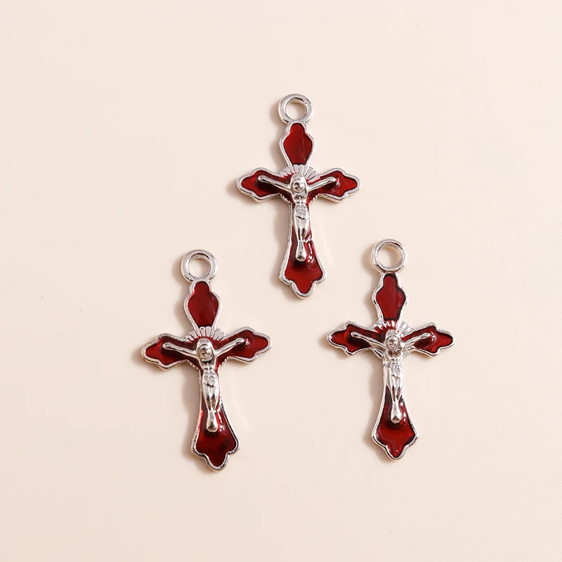 ネックレスとイヤリングのペンダント,10個,30x18mm,金属製の宝石